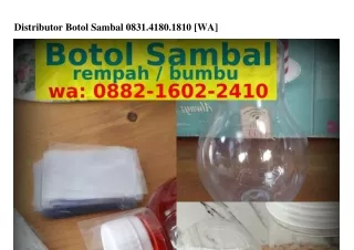 Distributor Botol Sambal
