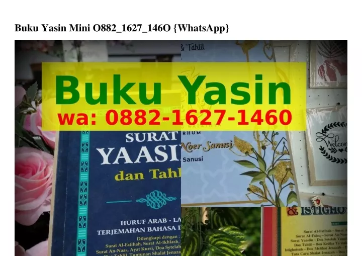 buku yasin mini o882 1627 146o whatsapp