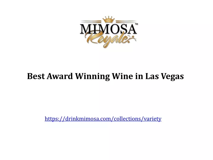 best award winning wine in las vegas