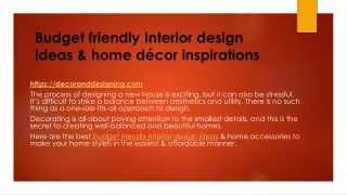 budget friendly interior design ideas home d cor inspirations