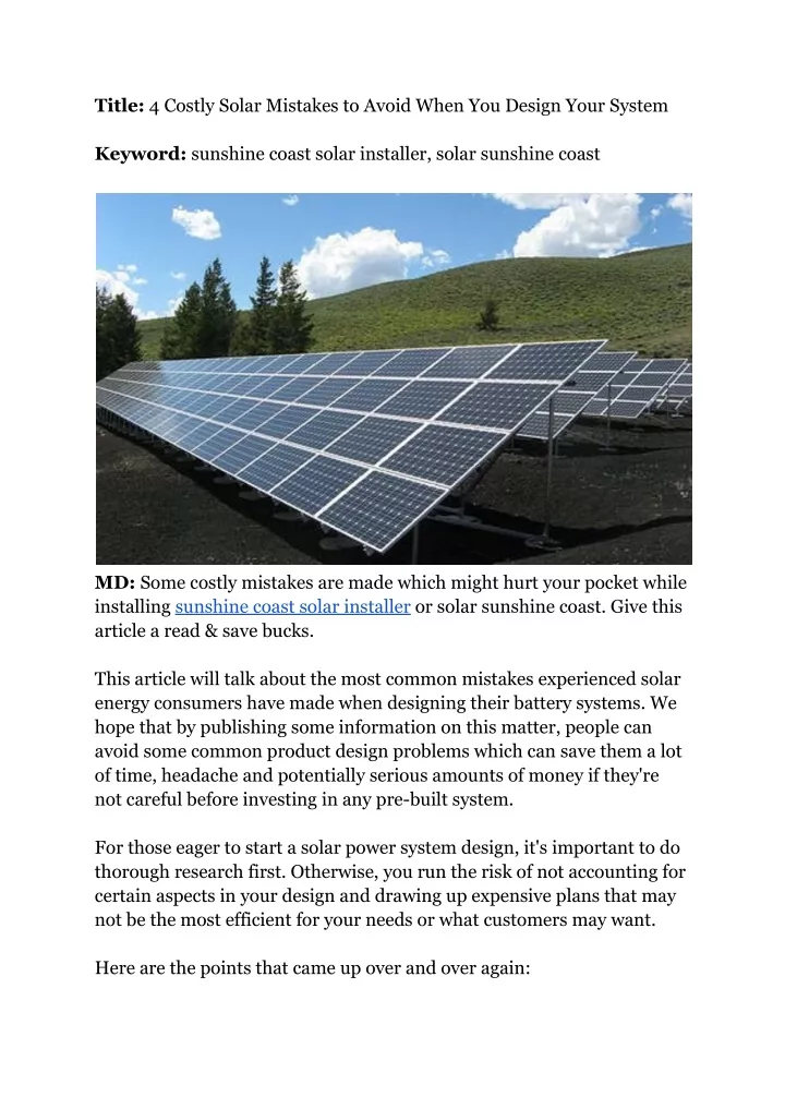 title 4 costly solar mistakes to avoid when