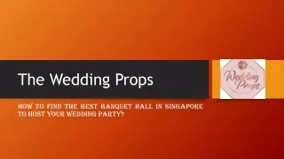 How to find the best banquet hall in Singapore to host your wedding party?