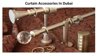 curtain accessories in dubai
