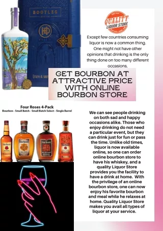 Get Bourbon at Attractive Price with Online Bourbon Store