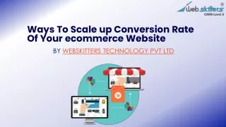 scale up conversion rate of ecommerce website