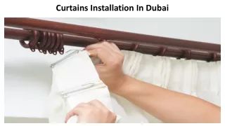 curtains installation in dubai