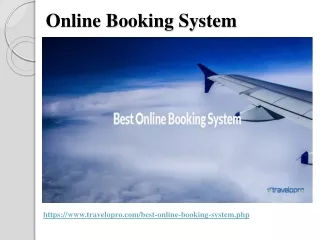 online booking system