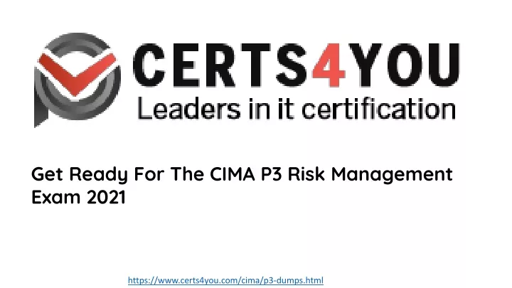 get ready for the cima p3 risk management exam