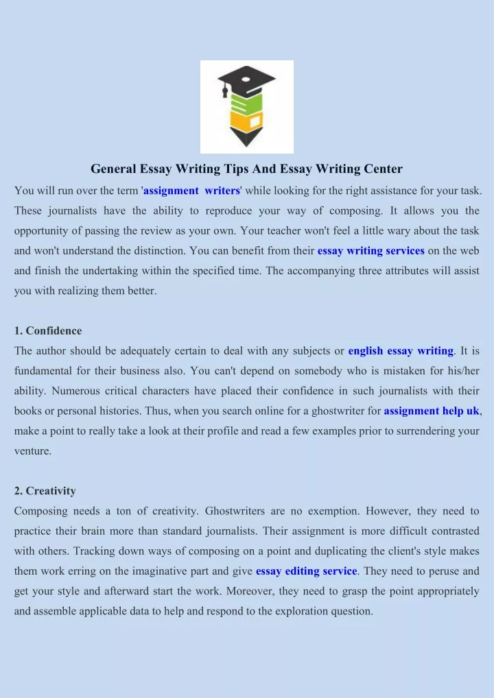 general essay writing tips and essay writing