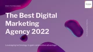 The Best Digital Marketing Agency 2022
