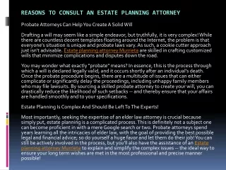 Reasons To Consult An Estate Planning Attorney