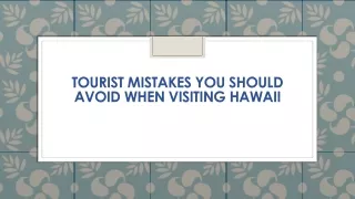 tourist mistakes you should avoid when visiting