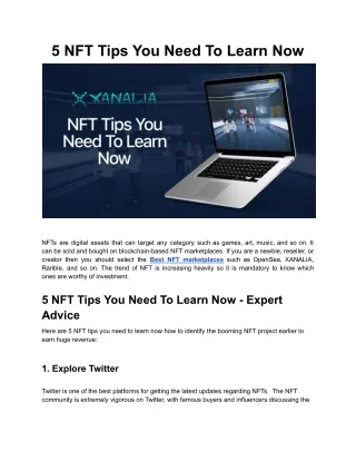 5 NFT Tips You Need To Learn Now (2)