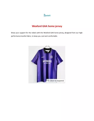 wexford gaa home jersey