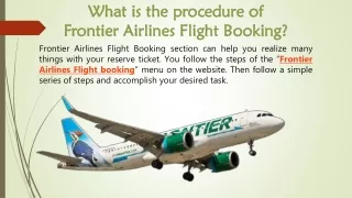 what is the procedure of frontier airlines flight