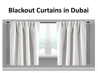 blackout curtains in dubai