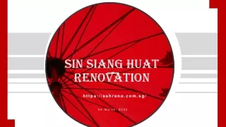sin siang huat renovation