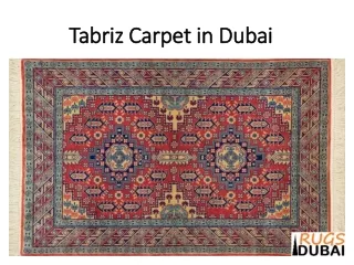 tabriz carpet in dubai