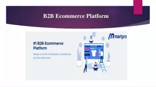 b2b ecommerce platform