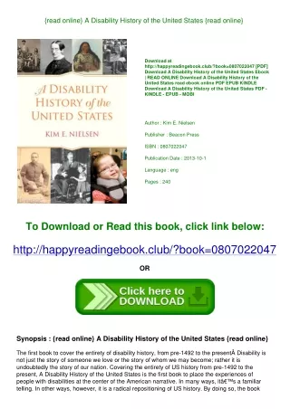 {read online} A Disability History of the United States {read online}