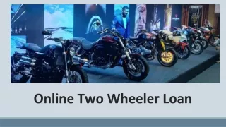 Online Two Wheeler Loan