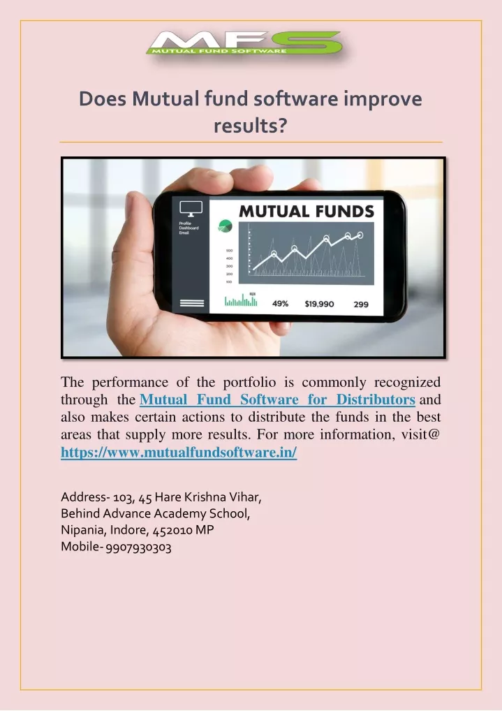 does mutual fund software improve results