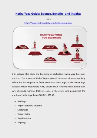 hatha yoga guide science benefits and insights