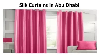 silk curtains in abu dhabi