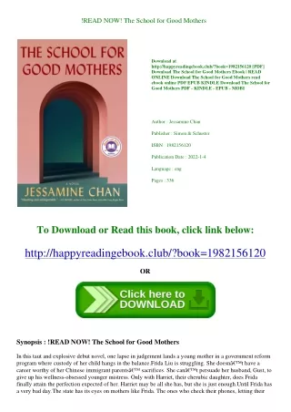 !READ NOW! The School for Good Mothers <(READ PDF EBOOK)>