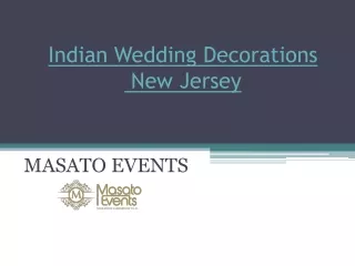 Indian Wedding Decorations New Jersey