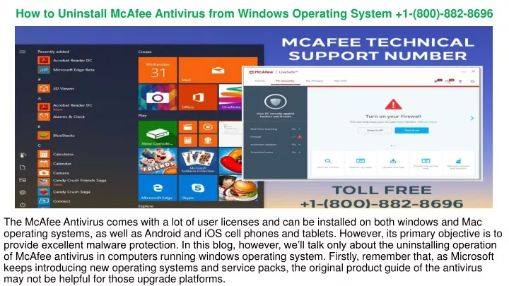 how to uninstall mcafee antivirus from windows operating system 1 800 882 8696