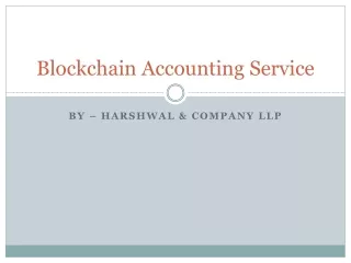 blockchain accounting service