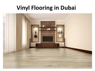 vinyl flooring in dubai