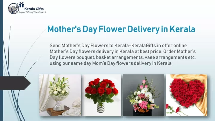 mother s day flower delivery in kerala