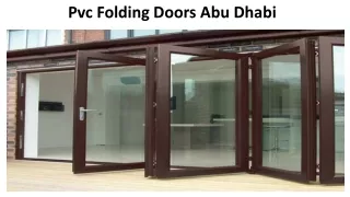 Pvc Folding Doors Abu Dhabi
