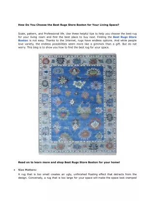 How Do You Choose the Best Rugs Store Boston for Your Living Space_.docx