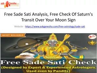 free sade sati analysis free check of saturn s transit over your moon sign