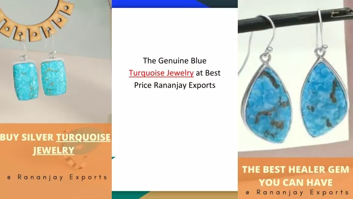 the genuine blue turquoise jewelry at best price rananjay exports