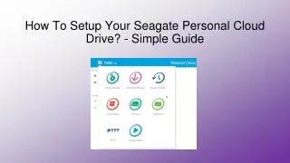 How To Setup Your Seagate Personal Cloud Drive? - Simple Guide