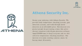 Body Temperature Checker & Walk Through Metal Detector - Athena Security