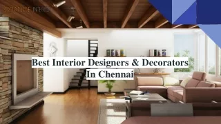 Best interior Designers & Decorators  In Chennai