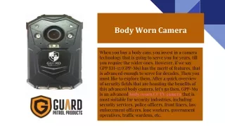 body worn camera