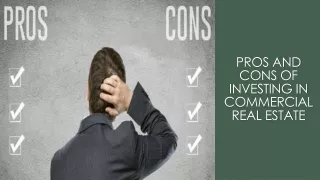 PROS AND CONS OF INVESTING IN COMMERCIAL REAL ESTATE