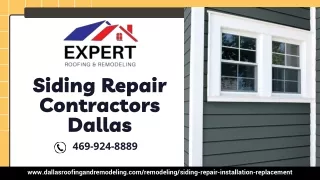 Siding Repair Contractors Dallas | Expert Roofing & Remodeling