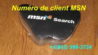Numéro de client MSN | 1(802) 999-3724|