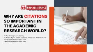 Why are Citations so Important in the Academic Research World? - Phdassistance