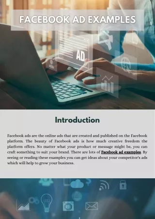 Facebook ad examples