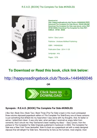 R.E.A.D. [BOOK] The Complete Far Side #KINDLE$