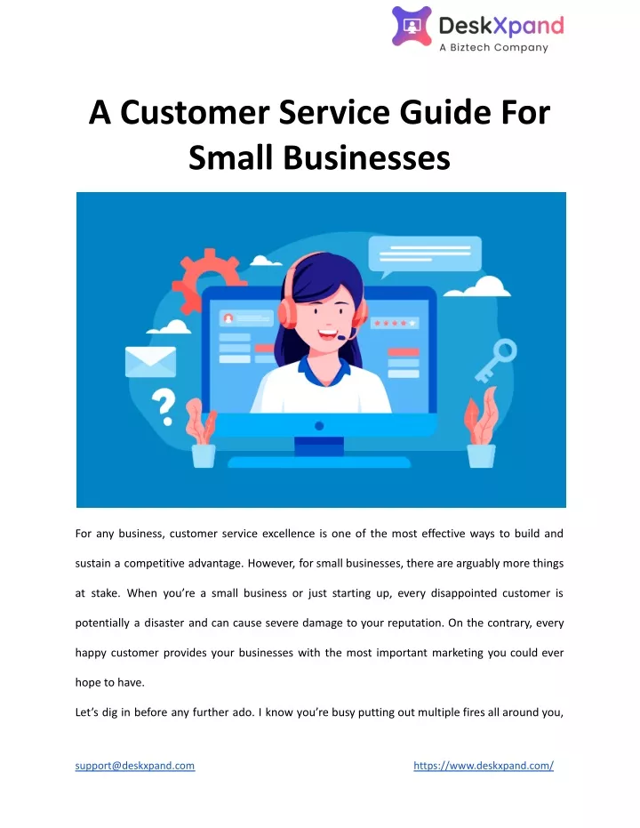 a customer service guide for small businesses