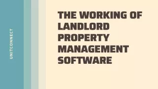 The Working Of Landlord Property Management Software
